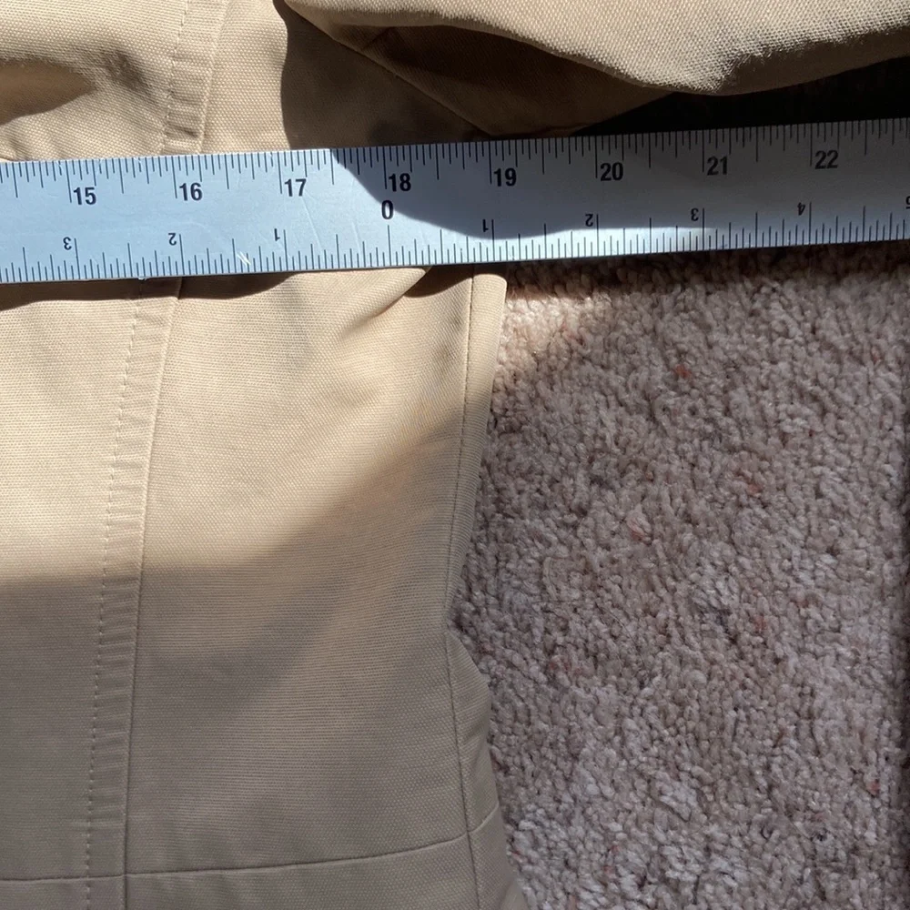 Ann Taylor Loft Women’s Trench Rain Coat Beige Size M Water resistant. Fall Coat - Picture 17 of 17